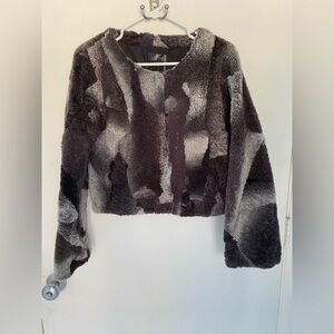 Love Token 100% Lamb Shearling Coat Size S